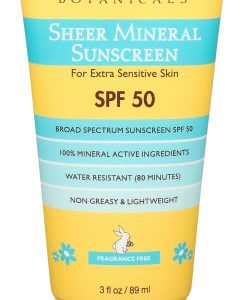 babobotani – Sonnencreme spf 50 schiere Mineral, 3 Unzen