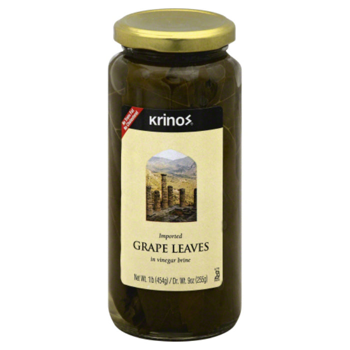 Krinos – Traubenblätter, 16 Oz – 6er Packung