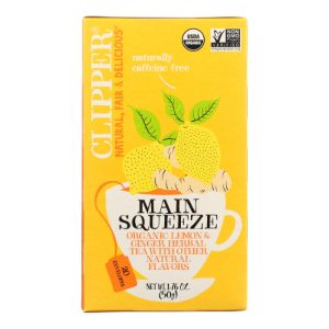 Clipper Bio-Zitronen-Ingwer-Tee, 1,76 Unzen Packung mit 6
