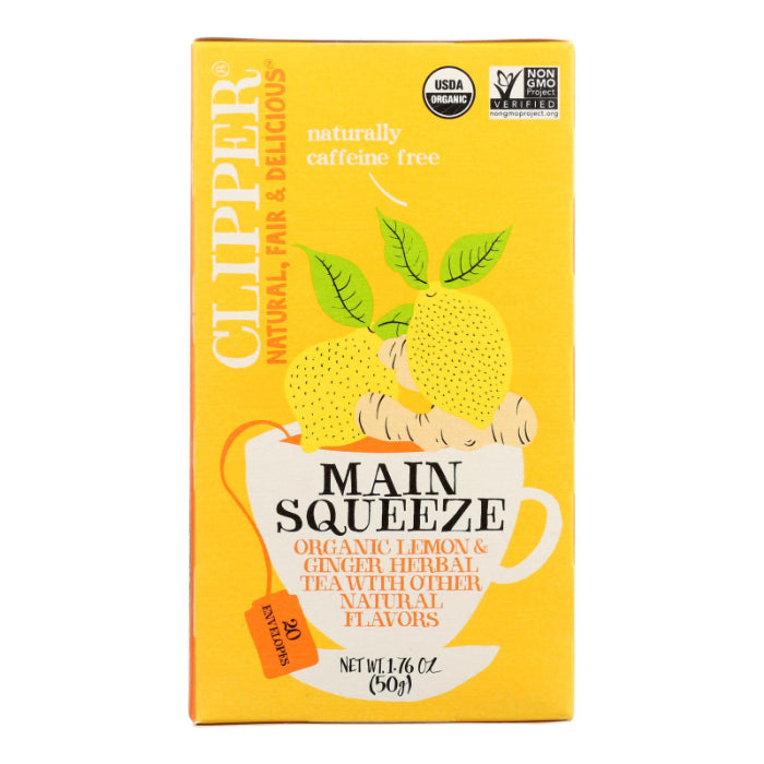 Clipper – Bio Zitronen Ingwer Tee, 1,76 oz – Packung mit 6 Stück