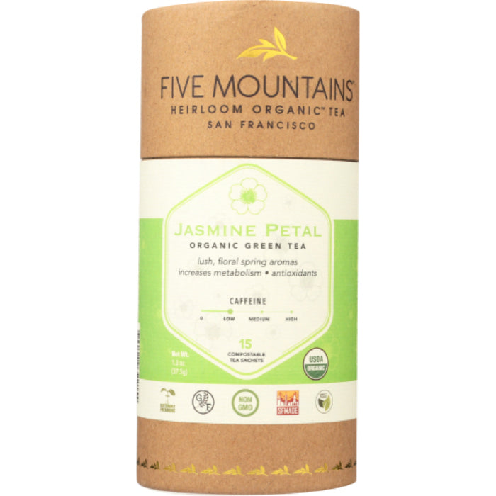 Fünf Berge – Tee Jasmin Petal 15 Beutel – Packung mit 6