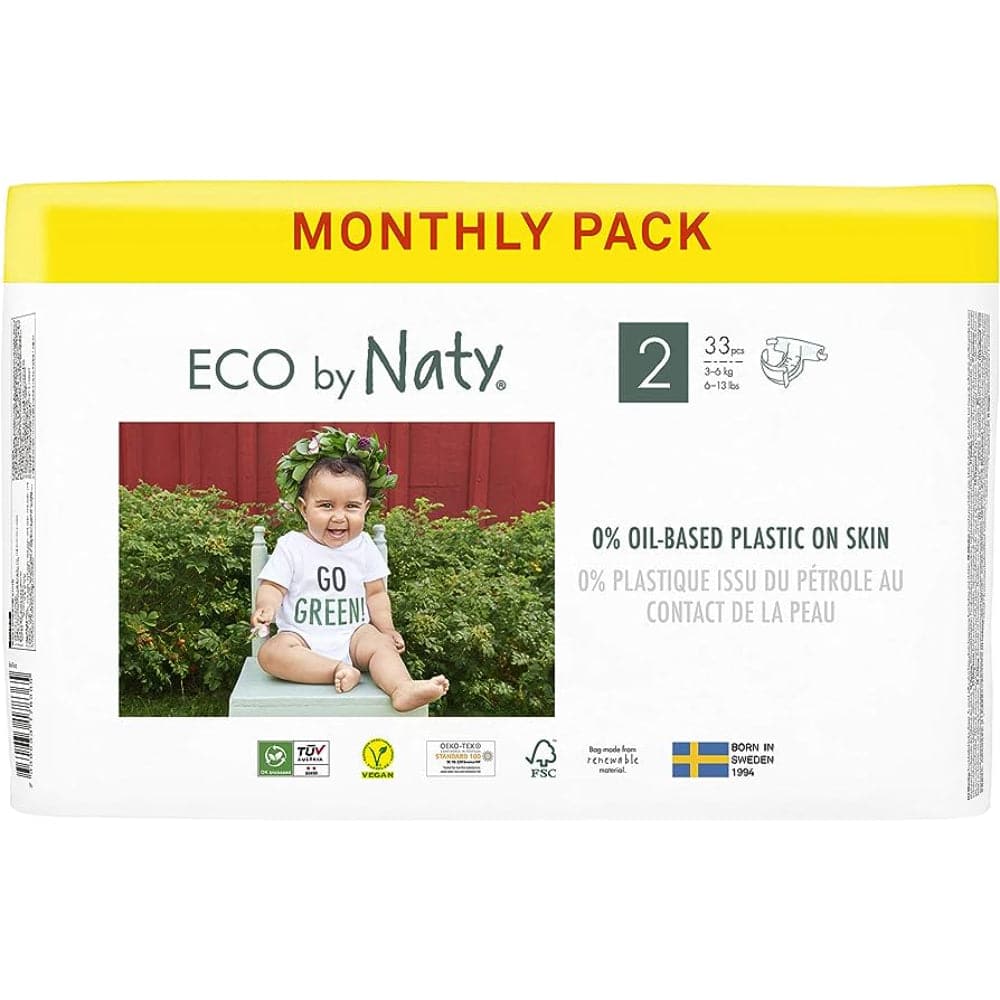 Eco von Naty – Babywindeln Größe 2, 33 Stk