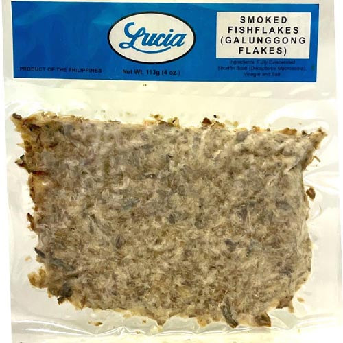 Lucia Geräucherte Fischflocken (Galunggong Flocken) – 4 OZ