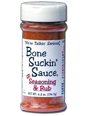 Bone Suckin' Sauce Rib Reiben Sie heiß, 6,2 oz