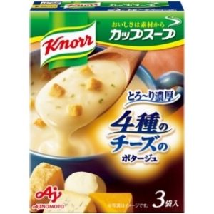 Ajinomoto, Knorr, Instant Soup, 4 Käsesorten, Für 3 Tassen