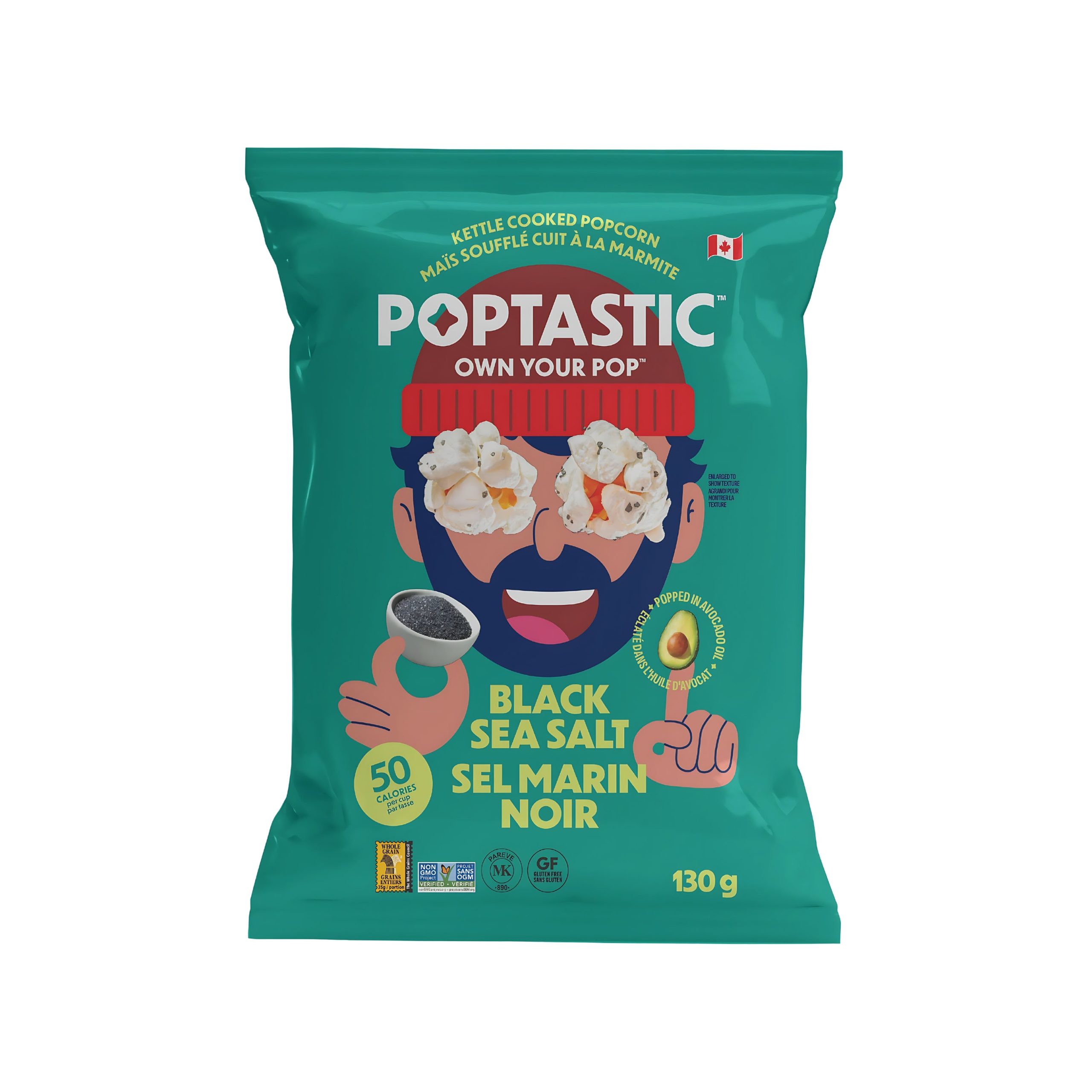 Poptastic Schwarz Salz Popcorn (Kanada)