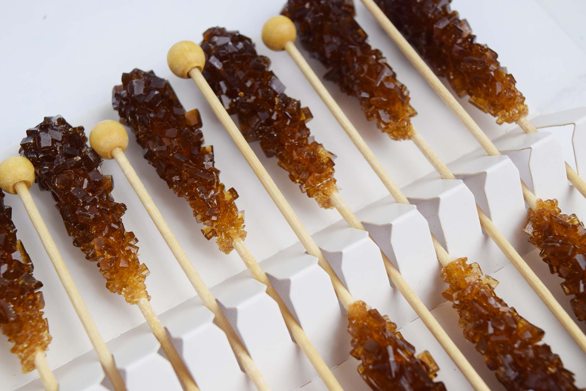 Amber Rock Süßigkeiten Swizzle Sticks – 18 Stück
