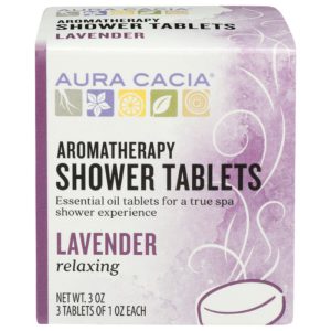 Aura Cacia Duschtablett Lavendel Entspannend, 3 Oz – Packung mit 3