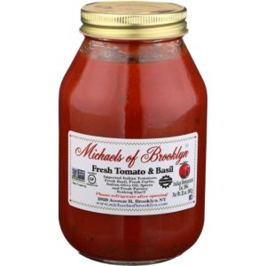 Michaels of Brooklyn Soße Tomaten Basilikum glutenfrei, 32 Unzen – Packung