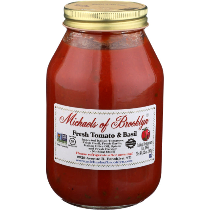Michaels of Brooklyn – Sauce Tomatenbasilikum Glutenfrei, 32 Oz – Packung mit