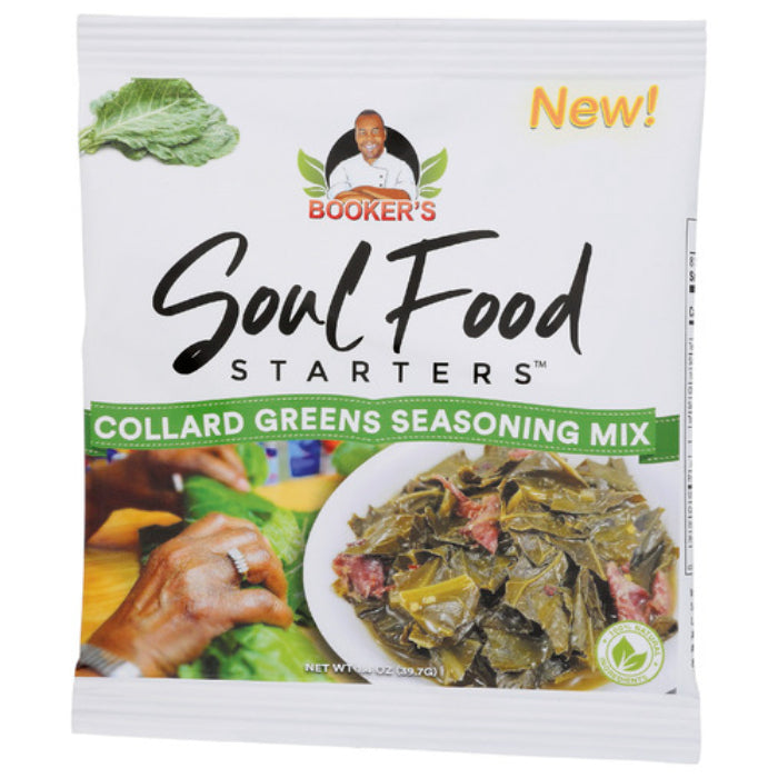 Booker's Soul Food – Starter Collard Grüne Würze, 1,4 oz – Packung mit