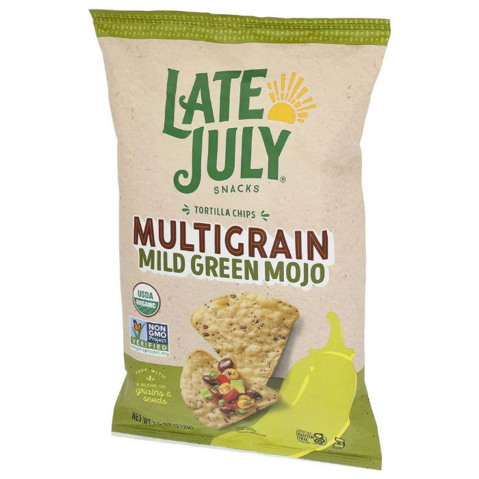 Ende Juli – Multigrain Grün Mojo Chips, 7,5 Oz – Packung mit 12 Stück