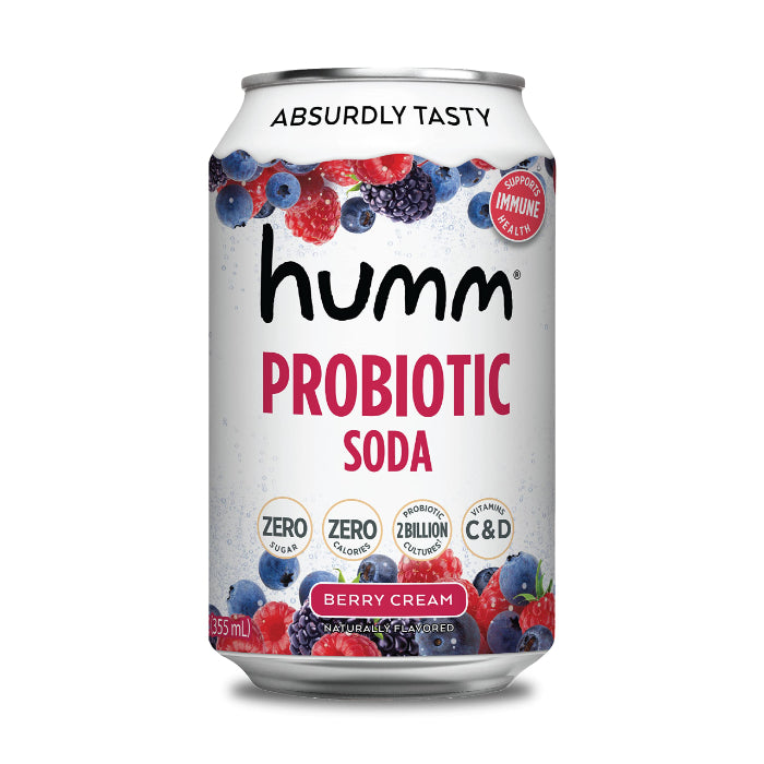 Humm – Soda Probiotic Berry Creme 12 Fo – (6er Packung)