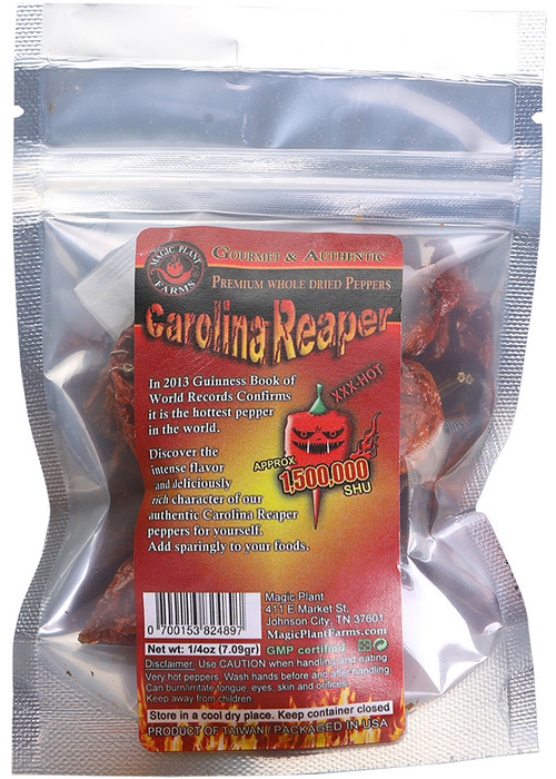 Ganze getrocknete Premium Carolina Reaper Pods, 1/4oz