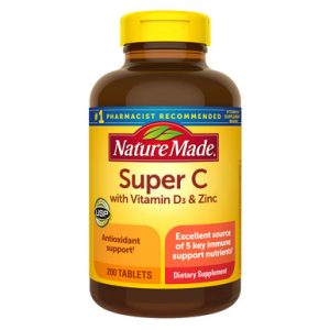Nature Made Super C mit Vitamin D3 Und Zink, 200 Tabletten