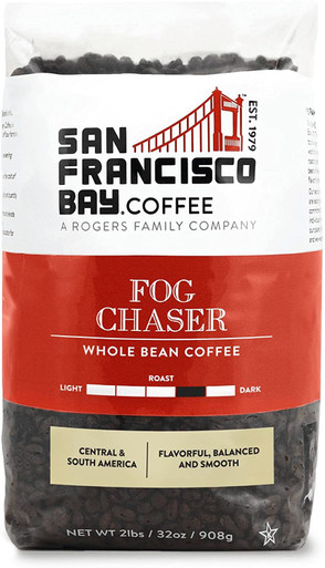 San Francisco Bay Kaffee Nebel Chaser ganze Bohne 2LB (32 Unze) mittel dunkel Roast