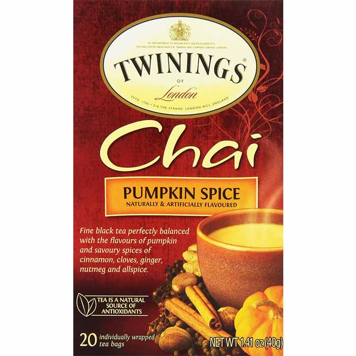 Twinings Kürbis Gewürz Chai Teebeutel, 1.41oz
