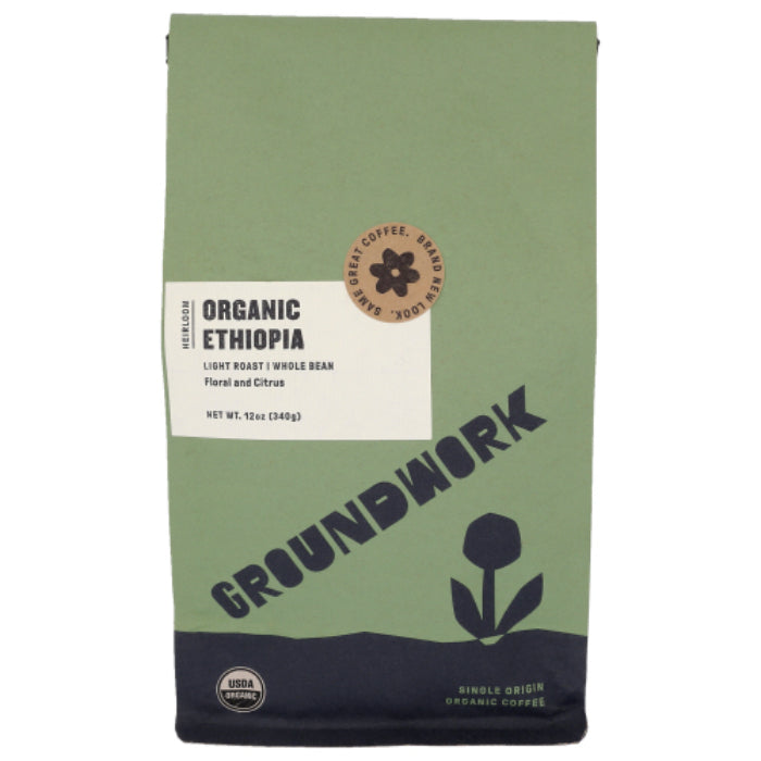 Bodenarbeit Kaffee – Äthiopien Single Origin Bio-Kaffee, 12 oz – Pac