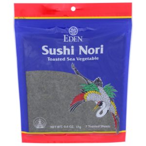Eden-Lebensmittel – Nori Sushi tstd 0,6 oz – Packung mit 1 Stück – 7SHEETS