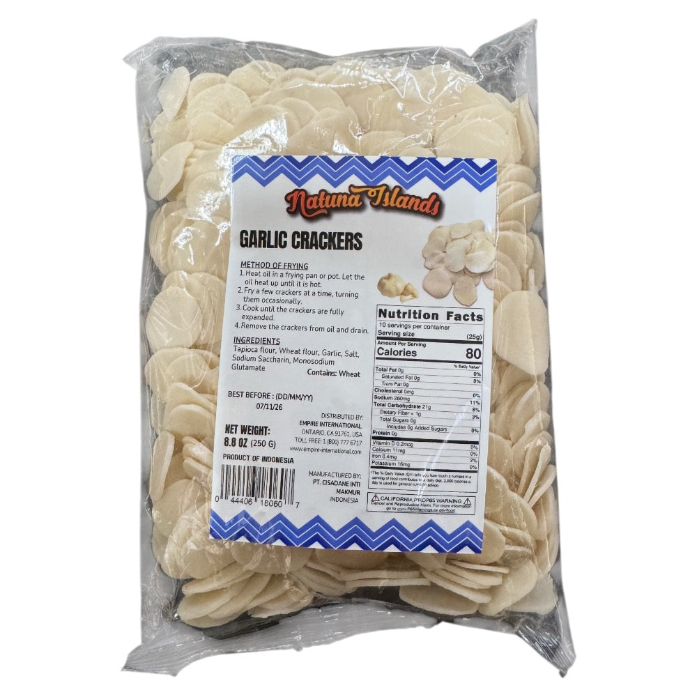 Natuna Inseln Knoblauch Cracker
