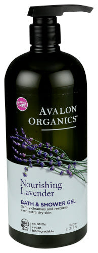 Avalon Organics – Lavendel pflegendes Bad & Duschgel, 14 oz