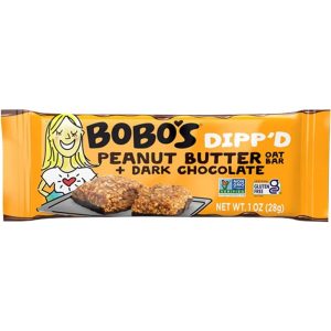 Bobo’s – Hafer Bars Dipped Erdnussbutter Haferriegel + dunkle Schokolade, 5 Unzen