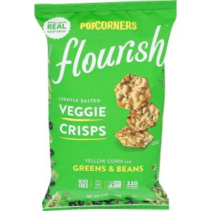 Popcorners – Flourish Lightly gesalzen Gemüse Chips gelben Mais mit gr