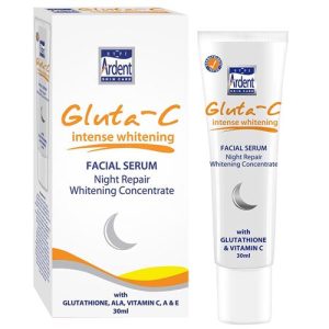 Hype Ardent Skin Care – Gluta-C – Intense – Facial Serum – Nachtreparaturaufhellungskonzentrat – Spf 25 – 30 ml