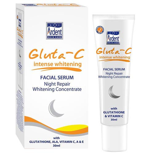 Hype Ardent Hautpflege – Gluta-C – Intensiv – Gesichtsserum – Nachtpflege Whitening Konzentrat – SPF 25 – 30 ML