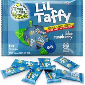 Heaven & Earth Lil Taffy, Blaue Himbeere, natürliche Farben & Aromen, glutenfrei, 40 zählen