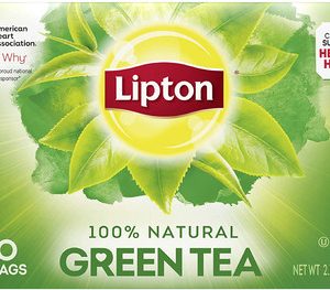 Lipton Teebeutel 100% natürlicher grüner Tee, 40 Count