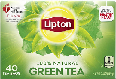 Lipton Teebeutel 100% natürlicher grüner Tee, 40 Stück