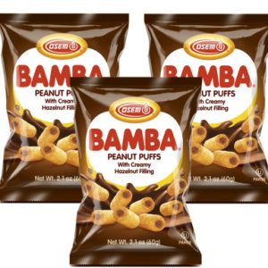 Osem Bamba Erdnuss-Puffs mit Haselnusscremefüllung, 2,1 Unzen (Packung 3)
