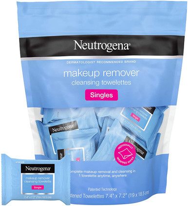 Neutrogena Gesichtsreinigung Handtuchette Make-up Remover Singles, 20 Stück