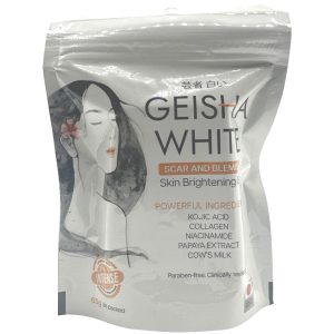 Geisha weiß – intensiv – Narbe und Makel – Seifenriegel – 65 g
