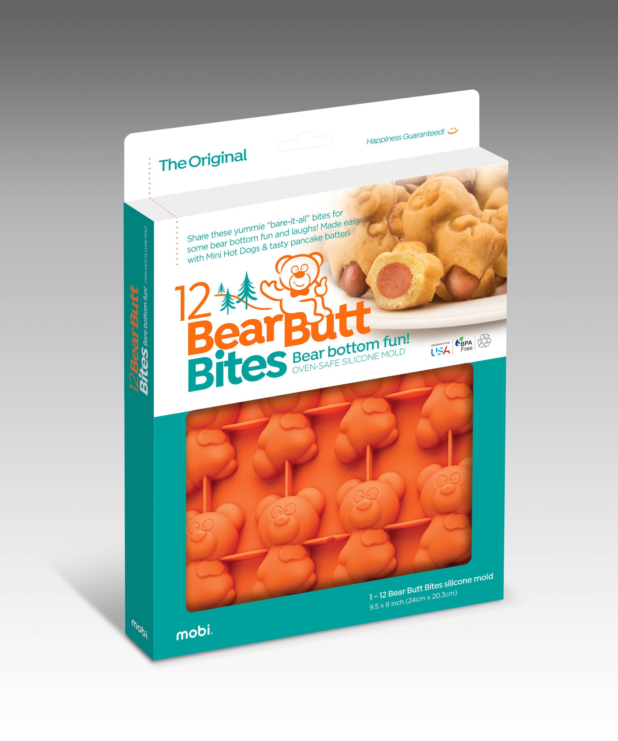 Mobi – 12 Bear Butt Bites, Silikonform
