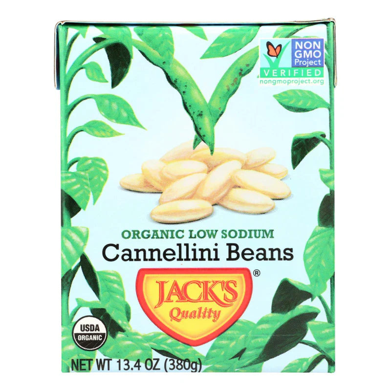 Jacks Quality – Bohnen Cannellini Lw Natrium Org 13.4 Oz – Packung mit 8