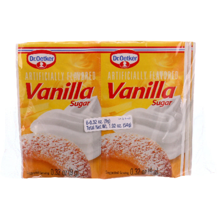 Dr. Oetker – Zucker Vanille 6er Packung, 1,88 Oz – 12er Packung