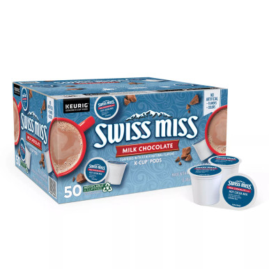 Swiss Miss Cocoa K-Cup Pods, Milchschokolade, 50-fach