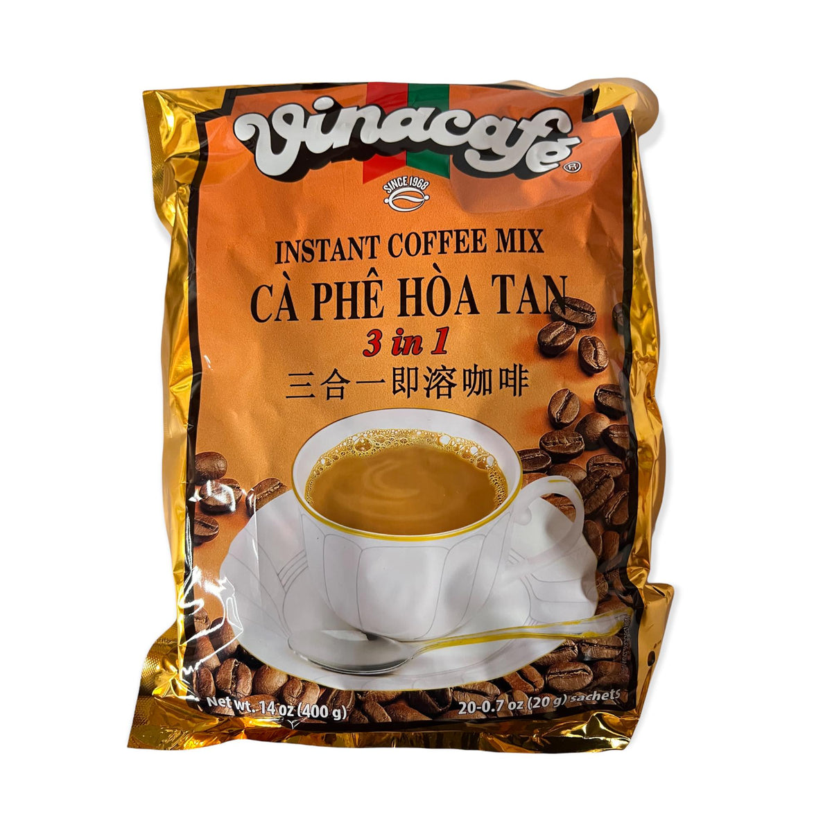 Vinacafe – Instant-Kaffeemischung 3 in 1 – 400 G