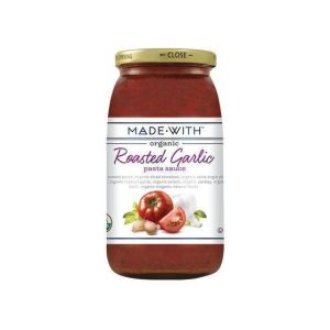 Made With Bio gerösteten Knoblauch Pasta-Sauce, Packung mit 12 – 24oz