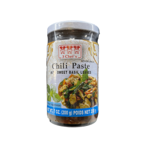 3 Chef's Chili Paste mit süßen Basilikumblättern
