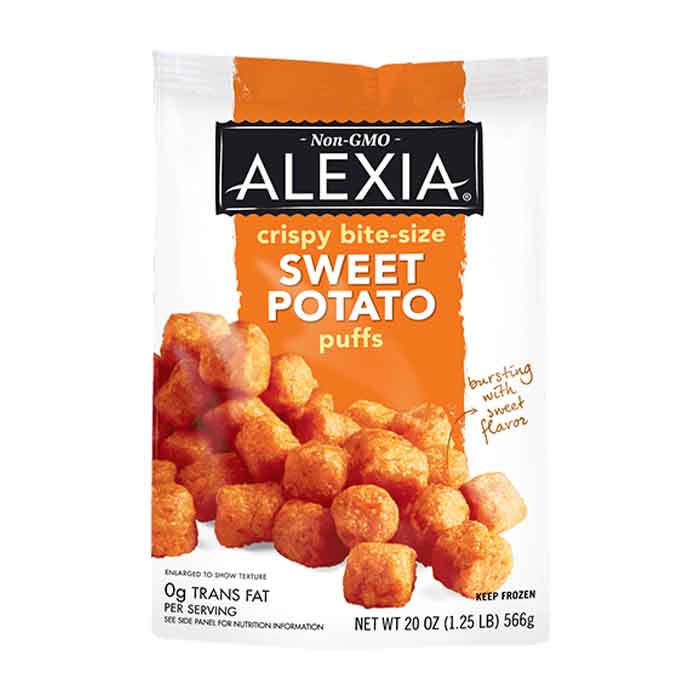 Alexia – Kartoffelpuffer Süßkartoffel, 20oz – Packung mit 12 Stück