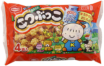 Kameda „Kotsubukko“ 4 Packungen in 1 Beutel, 124g