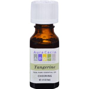 Aura Cacia Ätherisches Öl Tangerine, 0,5 oz – Packung mit 1