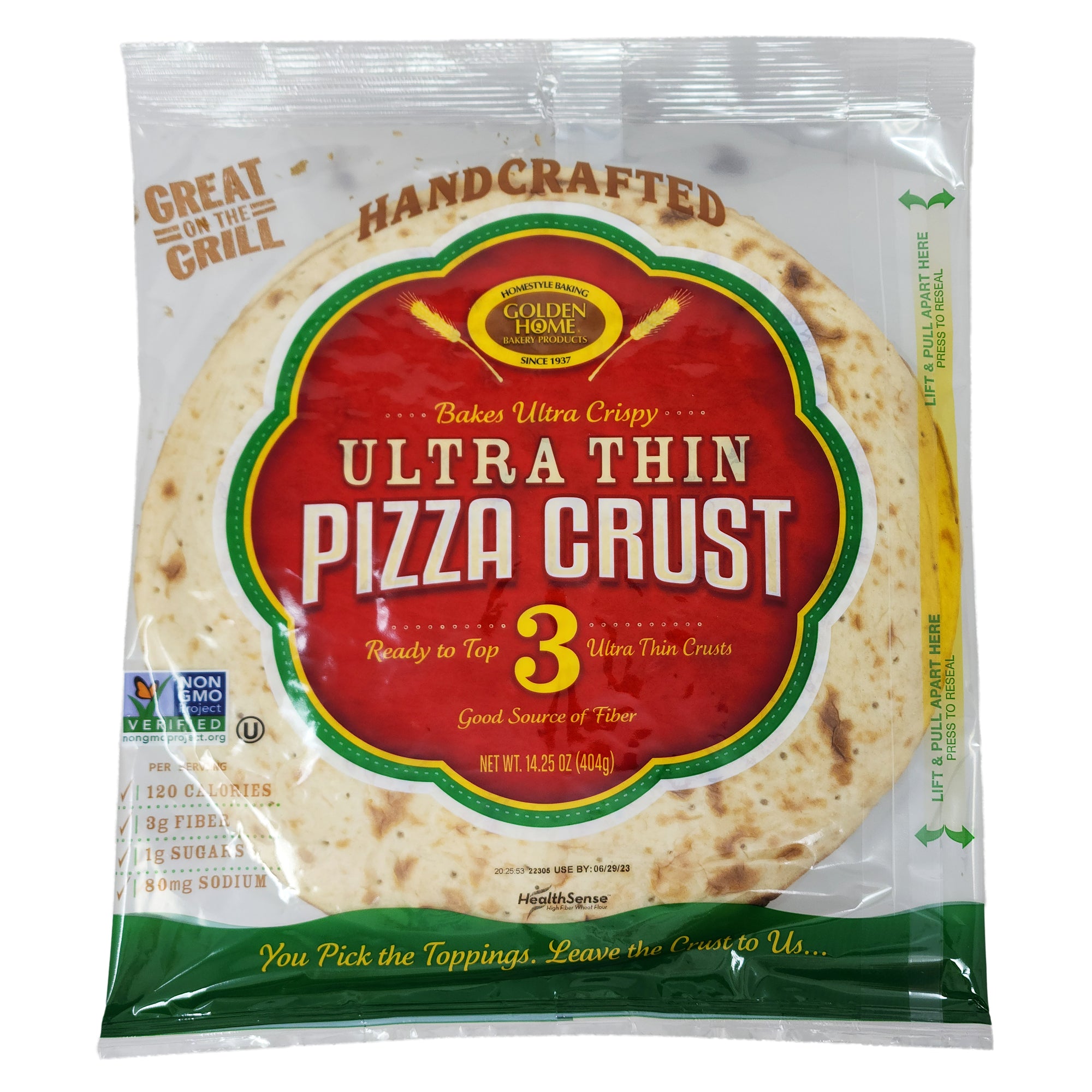 12 Zoll – Golden Home Ultra dünn Crust Pizza – 14,25 oz