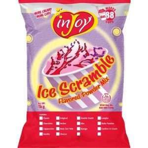 InJoy – Ice Scramble aromatisierte Pulvermischung – ube aromatisch – macht 88 Tassen – 1 kg