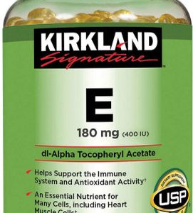Kirkland Signature Vitamin E 180 mg, 500 Weichgele