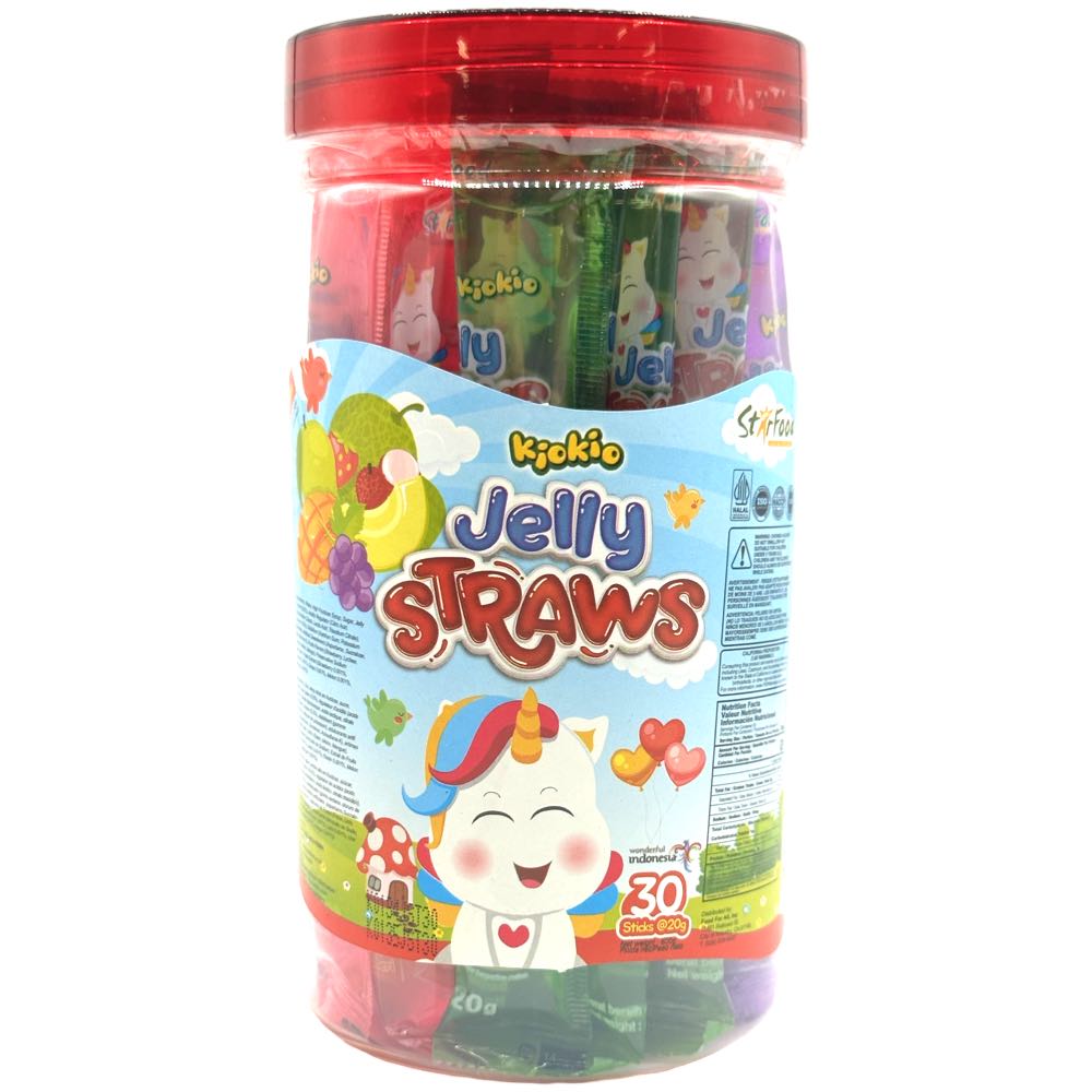 Kiokio – Jelly Straws – Glas – 30 Stück – 600 G
