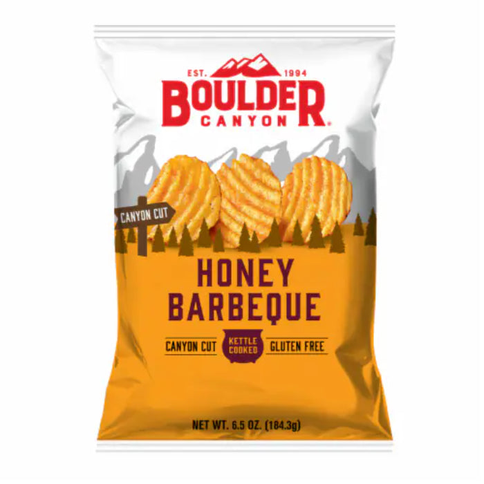 Boulder Canyon Cut Canyon Honig BBQ Chips, 6,5 Oz – 12er Packung